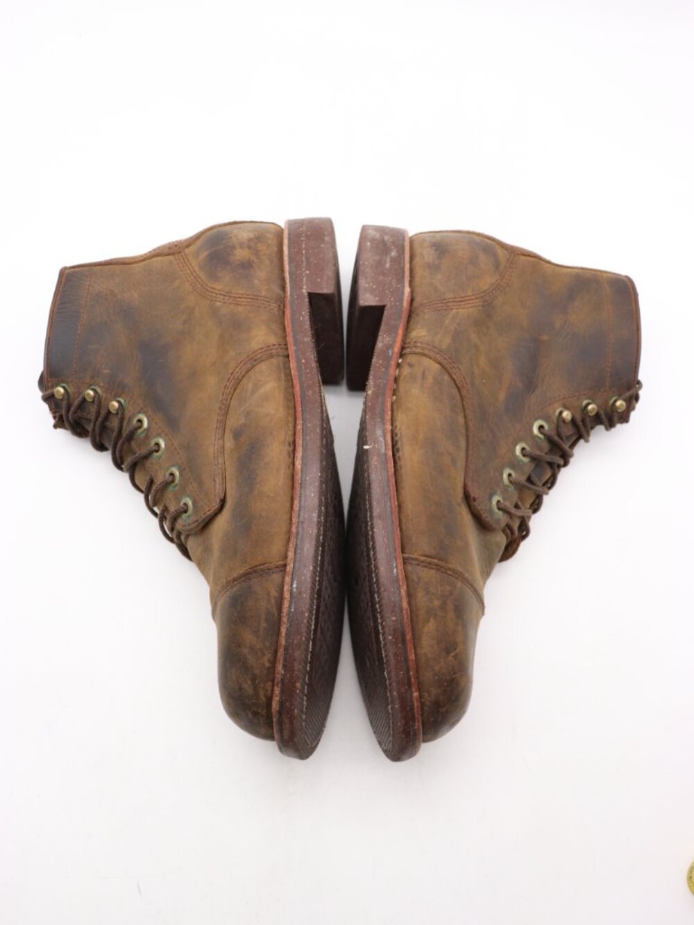 Vintage LL Bean Chippewa Katahdin Iron Men's 11.5 EE Brown Leather Boots Cap Toe - Picture 8 of 10